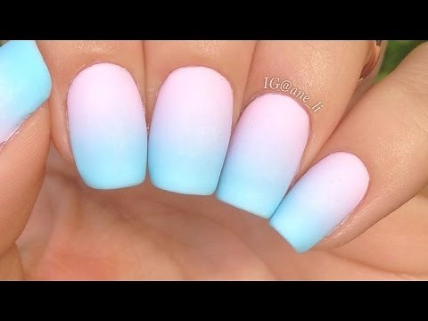 Simple Pastel Gradient Nails