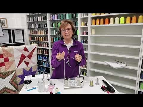 Moxie Bobbinwinder-setup,winding a bobbin,auto shutoff & adjustments of Handi Quilter bobbin winder