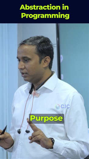 Complete Java Classes Pune on Instagram: "Abstraction In Programming | Kunal Sir | CJC Institute . 🔰 𝐂𝐨𝐝𝐞 𝐲𝐨𝐮𝐫 𝐟𝐮𝐭𝐮𝐫𝐞- 𝐉𝐨𝐢𝐧 𝐨𝐮𝐫 𝐅𝐑𝐄𝐄 𝐝𝐞𝐦𝐨 𝐜𝐥𝐚𝐬𝐬 https://bit.ly/4imgjTz . . #programming #javaprogramming #coding #kunalsir #