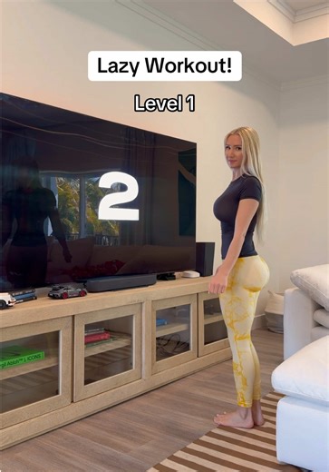 Doing this lazy workout is a great form of exercise, especially when you don’t have time to go to the gym! It is a great at home workout routine for any age!💪 #lazyworkout #exercise #fitness #gym #fyp