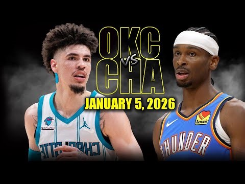 Oklahoma City Thunder vs Charlotte Hornets Full Game Highlights – January 5, 2026 | NBA Season