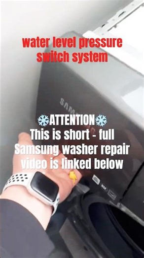 Samsung Washer OE Root Cause - Water Level Pressure Switch (Lesson 3) Appliance Fix Lab Winnipeg