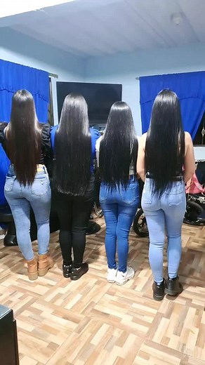 Stylish Women with Long Hair in Casual Outfits