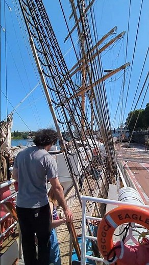 Aboard the USCG Barque Eagle Sailing Ship