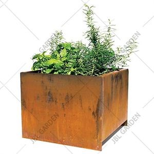 [Hot Item] Outdoor Rusty Stand Flower Pots Planter