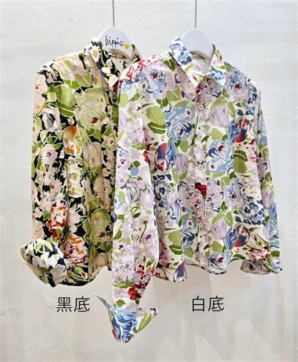 *~ J&T~ * 2025春夏【JS-5559】正韓 hippie翻領復古印花襯衫 2色 F 預購-Yahoo拍賣