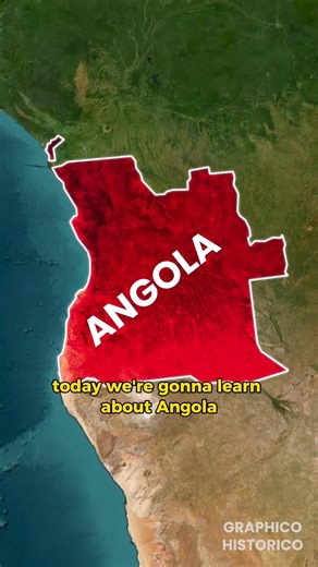 Angola through Map Animation #shorts