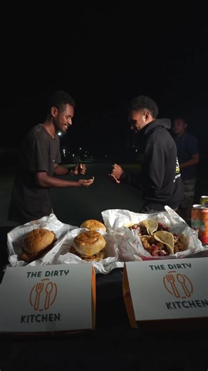 The boys didn't hold back with this one 😂 #TheDirtyKitchen #FoodRunningChallenge | The Dirty Kitchen