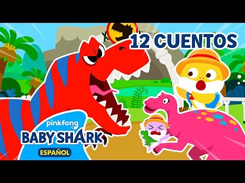 ¡Aquí Estás! Tiburón Bebé Niñero en el Parque Temático de Dinosaurios y Más | Baby Shark en español