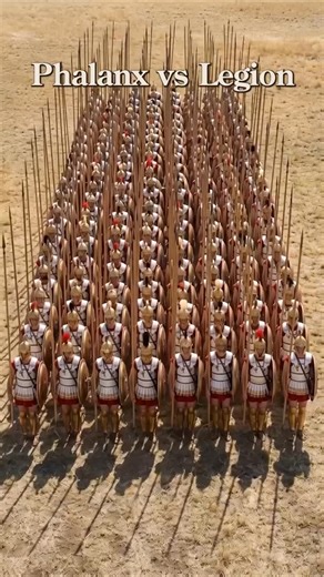 Timeline History on Instagram: "197 BC. Greece. Macedonian phalanx vs Roman legion. For 150 years, the phalanx was unstoppable. Alexander used it to conquer the world. Then it faced Rome at Cynoscephalae. The phalanx: 18-foot spears 16 rows deep Unstoppable from front ❌ Can't turn or adapt The legion: Short swords Flexible units Moves like a swarm ✓ Adapts to anything Philip's phalanx charged downhill → crushed Romans But the terrain was uneven Phalanx broke formation Romans hit them from the si