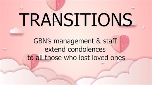 Death Announcement 24th May 2023 "Losing someone we love is nothing easy, we can realize that we are blessed to have been able to share in their life." Our heartfelt condolences. | GBN Grenada Broadcasting Network