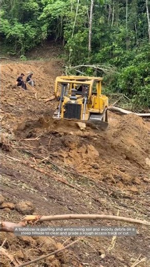 Dozer Clearing and Bench-Cutting on a Steep Hillside