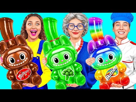 Ich vs Oma: Koch-Challenge | Verrückte Hacks und Rezepte von Jelly DO Challenge