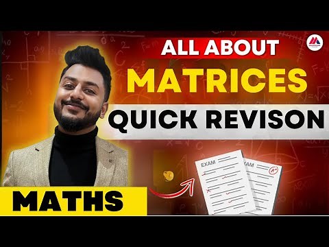 Matrices Quick in Depth Revision by Yash Maheshwari Sir for ISC Class 12 2024-25