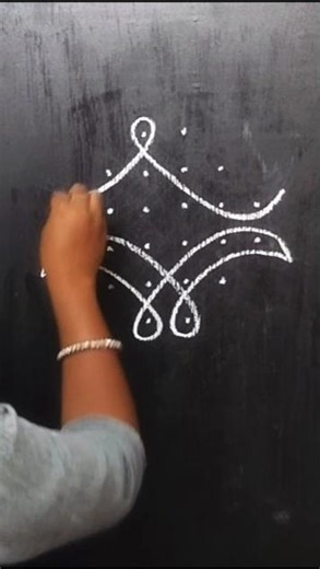 very easy and simple rangoli design for daily use