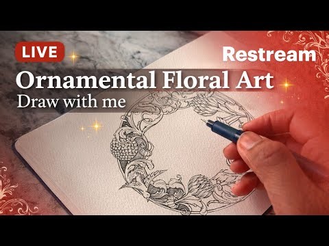 Ornamental Floral Art - Draw with me