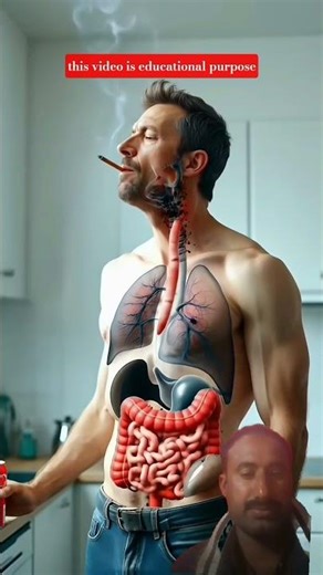 “What Happens Inside Your Body When You Smoke | 3D Human Body Animation #breathing #breath