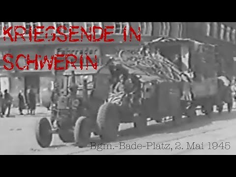 Lanz Bulldog D7506 und Wehrmacht Hanomag SS100 im Mai 1945 in Schwerin