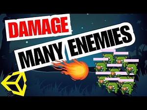 How to damage many enemies in unity - enemy AI unity (Unity Tutorial)
