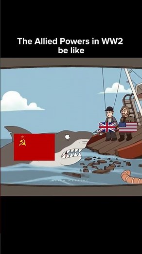 The Allied Powers in WW2 be like #historymeme #ww2 #history