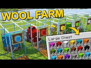 The EASIEST Wool Farm in Minecraft 1.21 (Tutorial)