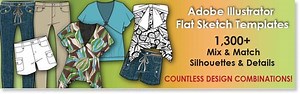 Adobe Illustrator Flat Fashion Sketch Templates - My Practical Skills