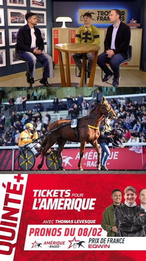 Thomas Levesque nous parle de sa championne Iroise de la Noé qui sera au départ du Prix de France @eqwinapp 2026 et vous livre son TOP 3 dans cette course 🟡⚫️ Faites le papier de la course avec Thomas Levesque avec notre émission « Tickets pour l’Amérique » disponible dès maintenant sur la chaîne YouTube d’Equidia 🍿 #Equidia #Sport #Courseshippiques #PrixdeFrance #Chevaux | Equidia