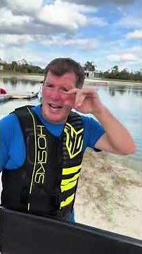 Learning to water ski with Cecily Tynan and a European world champion! #waterskiing #florida