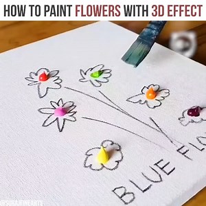 386K views · 3.8K reactions | How to paint flowers with 3D effect bySuraj fine arts | Bored Panda Art | Facebook