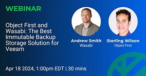 🚨Webinar Alert! Object First and Wasabi: The Best Immutable Backup Storage Solution for Veeam Software 🚨 Elevate your data protection strategy with the unbeatable combination of Wasabi's lightning-speed cloud storage and Object First's pioneering Zero-trust data resilience. 👥 Who Should Join? Veeam users seeking a cyber-resilient data protection solution that stands out. If you're aiming for a data security strategy that combines speed, resilience, and convenience, this webinar is for you. 🌟
