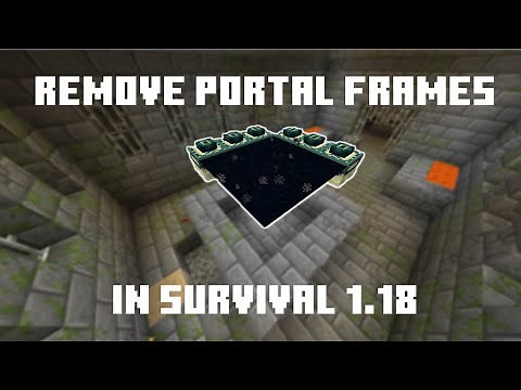 How to Break End Portal Frames Minecraft Survival 1.18 - Java & Bedrock Edition