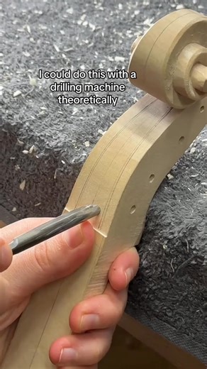 9.4K views · 571 reactions | Antwort auf @Boblee As promised, here‘s part II of me showing how to do a violin scroll #geige #violin #luthier #woodcraft #workshop #violinmaker #wood #cello #viola #woodworking | Jessica.violins | Facebook