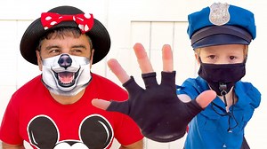 Nastya plays a police officer and asks dad to wear a mask | Nastya TV