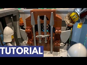 How to Build a LEGO Medieval Weapons Rack! LEGO Tutorial