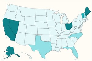 Map reveals which Democrat is leading 2028 presidential polls in each state