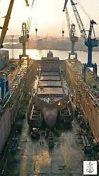 Bulk Carrier Ship Building: How a Steel Giant is Built From Scratch! 🚢⚓ #shorts #marineservices