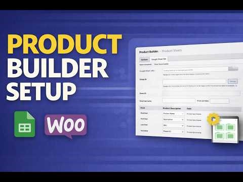 Stock Sync Sheets – Product Builder Setup