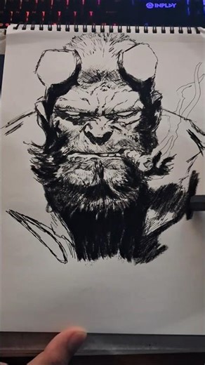 Hellboy #art #drawing #hellboy