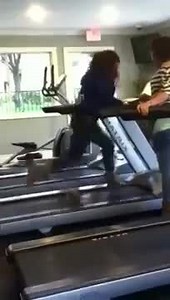Girl Falls on Speeding Treadmill