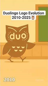 Duolingo Logo Evolution 2010-2025🦉💚#duolingo #duolingomemes #logohistory #logoevolution