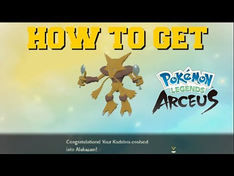 HOW TO EVOLVE KADABRA INTO ALAKAZAM IN POKEMON LEGENDS ARCEUS (HOW TO GET ALAKAZAM)