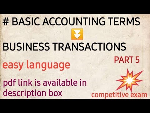 Business Transactions Made Easy | Basic Accounting