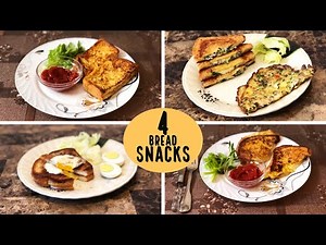 4 Bread Snacks Recipes Anyone Can Make | Quick Morning Snacks