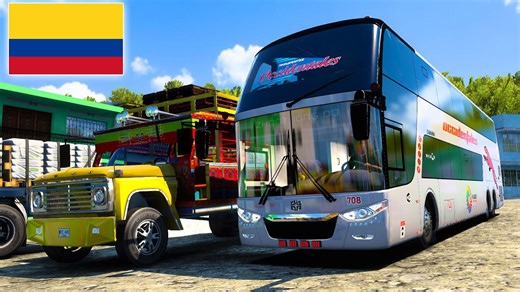 ¡De paseo por Colombia en bus doble piso! | American Truck Simulator