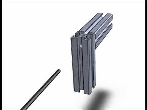 Technique d'assemblage pour profiles aluminium modulaires - N°2