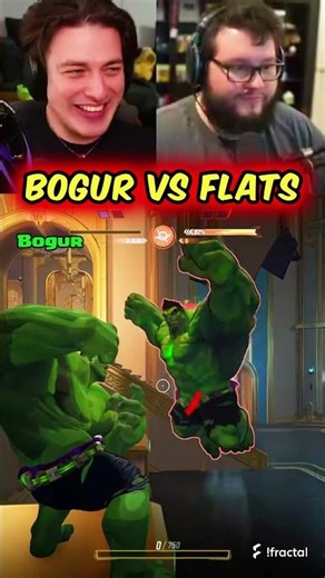 Bogur vs Flats !! Who’s the BETTER Hulk? 😂 #marvelrivals