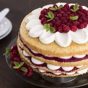 Raspberry Vanilla Cake Full recipe: https://bit.ly/2bnv5gN | Home Cooking Adventure
