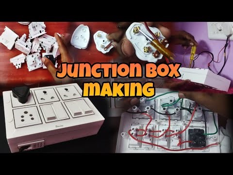 Junction Box Making | switch box Making 🔌 | how to connect the wiring | merakijaga