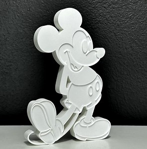 Classic Mickey Mouse Standing Silhouette | Retro Disney Collectible - Etsy