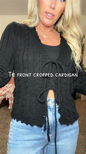 Soft and Stylish Tie-Front Cropped Cardigan